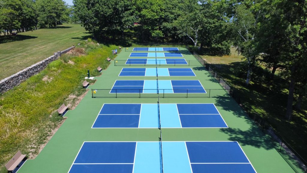 The pickleball courts at Fort Williams Park will officially open